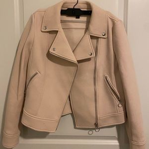 Ann Taylor Fabric Motorcycle Jacket